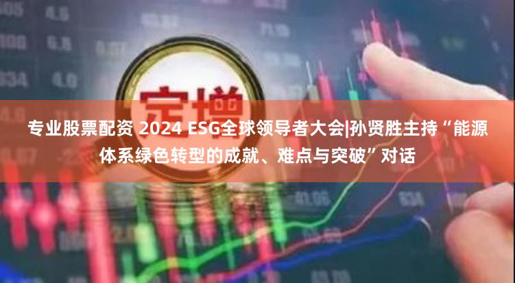 专业股票配资 2024 ESG全球领导者大会|孙贤胜主持“能源体系绿色转型的成就、难点与突破”对话